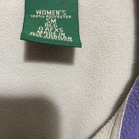 L.L. Bean Woman Purple Fleece Zipped Vest Jacket Size S - Picture 6 of 12